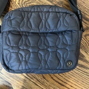 Lululemon quilted black cross body bag